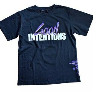 VLONE X Nav Good Intentions Black Doves T-Shirt V Logo Tee Shirt Top sz L